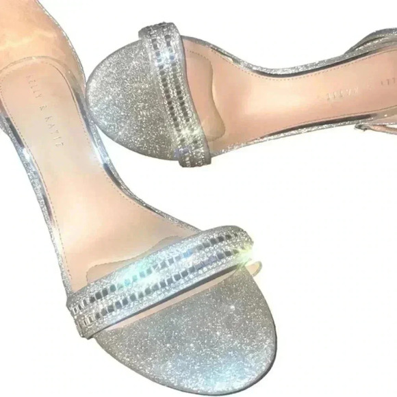KELLY AND KATIE BLING ANKLE STRAP HIGH HEEL SANDALS- AMAZING!! - Picture 16 of 16